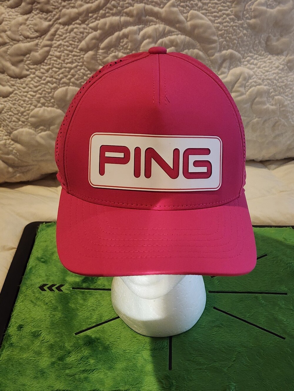 PING Tour Vented Delta Snap Back Hot Pink Like New